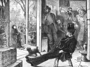 Movement Prints: Members of the Womens Crusade surrounding a Whisky Saloon