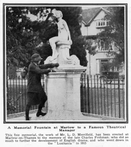 Girl Prints: Memorial fountain at Marlow to Charles Frohman