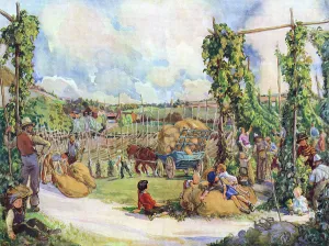 Landscape Prints: A Memory of a Hop Field by F. C. Twort