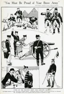 Cafe Prints: Men of the Belgian Army, WW1