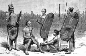 Whilst Prints: Men of the Niam-Niam Tribe, Sudan, c. 1887