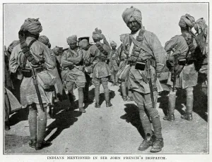 Allies Prints: Men of the Sirhind Brigade of the Indian Corps in France WWI