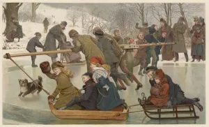 Games Prints: Merry Go Round on Ice