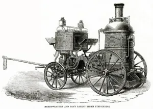 Fire Prints: Merryweather patent steam fire-engine 1862