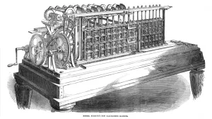 Numbers Prints: Messrs. Scheutzs New Calculating Machine