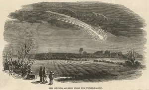 Fields Prints: Meteor seen above fields from Fulham Road, London