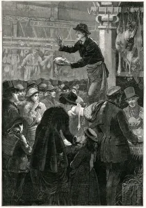 Buying Prints: Metropolitan poultry market 1884