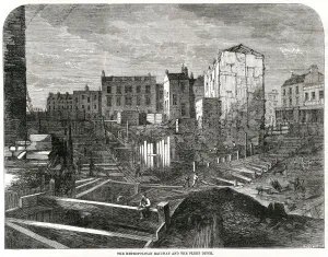 Works Prints: Metropolitan railway and Fleet Ditch 1862