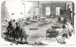 Hospitals Prints: Military Hospital 1855