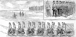 Cavalry Prints: Military Multi-Cycle On trial at Aldershot, 1887