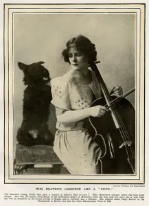 Beatrice Prints: Miss Beatrice Harrison playing the Cello