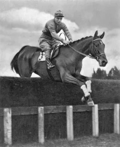 Jump Prints: Miss Dorothy Pagets Golden Miller in action