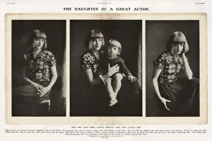 Bobbed Prints: Miss Iris Tree (Mrs Curtis Moffatt) wiht her son, 1920