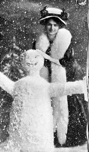 May Prints: Miss Lily Elsie in the snow