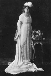 Presentation Prints: Miss Olwen Lloyd George in her court presentation gown