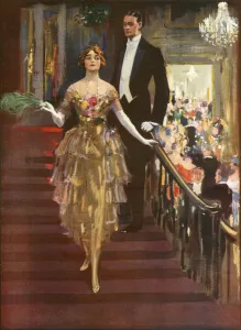 Beneath Prints: MISTLETOE ON STAIRS
