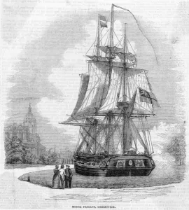 Naval Prints: Model Frigate