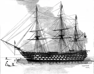 Displayed Prints: Model of HMS Queen of 1839