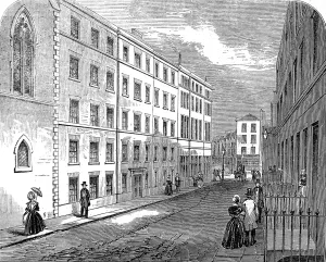 Left Prints: Model Lodging House, St. Giless, London, 1847