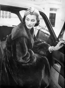 Ladylike Prints: Molho nutria coat, 1953