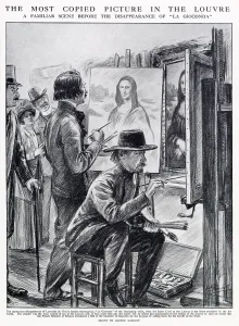 Stolen Prints: Mona Lisa - the most copied picture in the Louvre