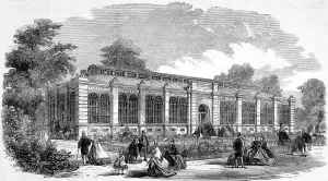 Gardens Prints: Monkey House at London Zoo, 1864