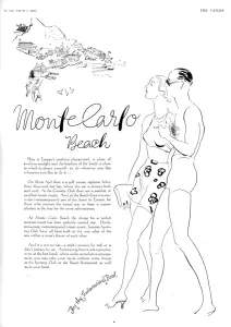 Shorts Prints: Monte Carlo advertisement, 1935