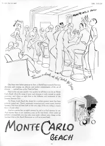 Cocktail Prints: Monte Carlo beach advertisement