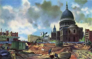 Urban Prints: Moorgate stoneyard in 1961