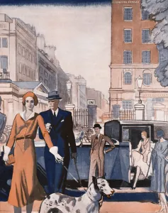 Strolling Prints: A Morning Stroll at Stanhope Gate during the Season