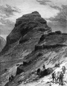 Abroad Prints: Morosis mountain stronghold in Basutoland, South Africa