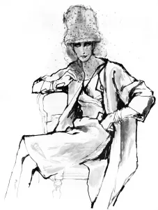 Sophistication Prints: Mother of the Bride fashion by drawn by Barbara Hulanicki