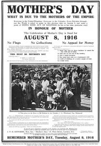 Mothers Prints: Mothers Day, WW1