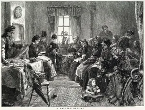 19th Prints: Mothers Meeting. Date: 1872