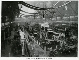 Displayed Prints: Motor show at Olympia 1905