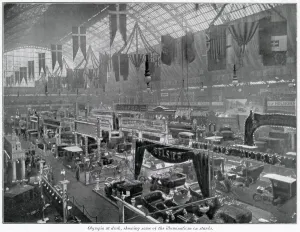 Displayed Prints: Motor show at Olympia 1905
