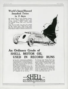 Fuel Prints: Motor Shell Oil Advertisement