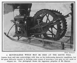 Plans Prints: A motor sledge which may be used at the South Pole