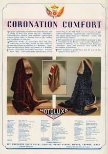 Commemorative Prints: Motorluxe rugs, special 1937 Coronation designs