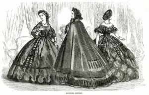 1861 Prints: Mourning dress 1861