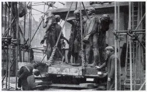 March Prints: Moving Famous London Statues to Safety 1941