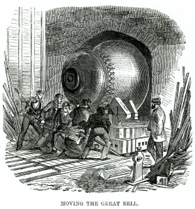 1858 Prints: Moving the Great Bell 1858