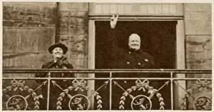 Balcony Prints: Mr. Churchill recieves a tumultuous reception in Holland