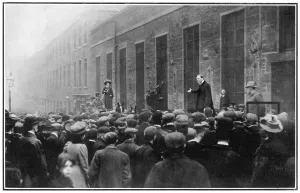Meeting Prints: Mr Churchill rung down by a Suffragettes bell