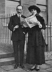 Engagement Prints: Mr J R L French & Miss Olivia John reading The Tatler
