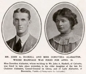 Engagement Prints: Mr John A. Haskell and Miss Dorothea Alabaster, 1912