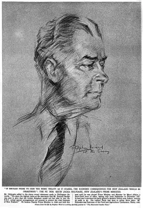Ward Prints: Mr. Keith Holyoake, as sketched by Stephen Ward, 1961