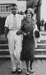 Argyll Prints: Mr & Mrs Charles Sweeny at Le Touquet