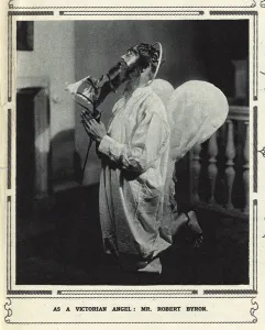 Parties Prints: Mr Robert Byron as a Victorian angel
