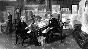 Admiral Prints: Mr Winston Churchill, First Lord of the Admiralty with Admiral of the Fleet Lord Fisher